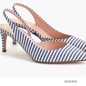 J. Crew Women's Colette Strappy Slingback d'Orsay Italian Pumps - 8.5